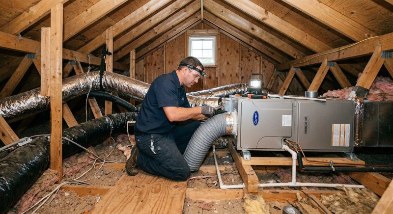 Attic Furnace Installation in Annapolis, MD