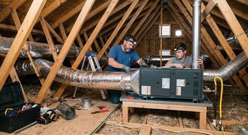Attic Furnace Installation in Annapolis, MD